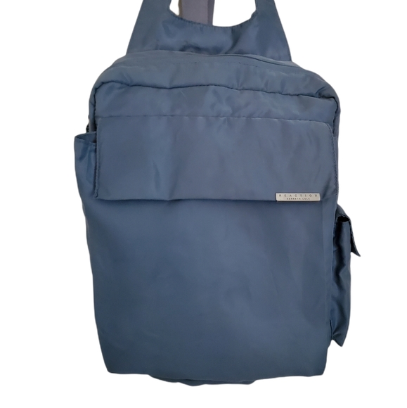Kenneth Cole Reaction Gray Blue Spacey Y2K Mini Backpack - Picture 3 of 15